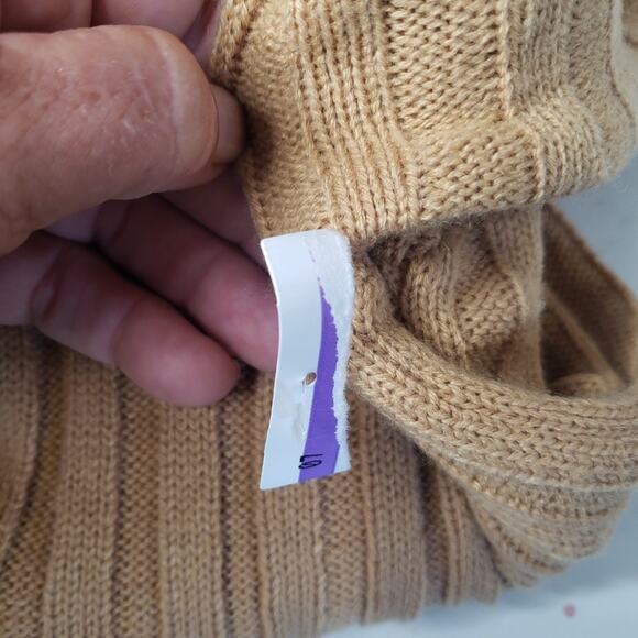 BP ribbed tan Funnel neck midi sweater dress size xsmall - Picture 8 of 8